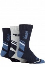 3 Pair Performance boot socks Navy - Size 39-45