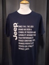 T-shirt Navy Bleu Text Jeep Brand - XXLARGE T-shirt Navy Bleu Text Jeep Brand - XXLARGE